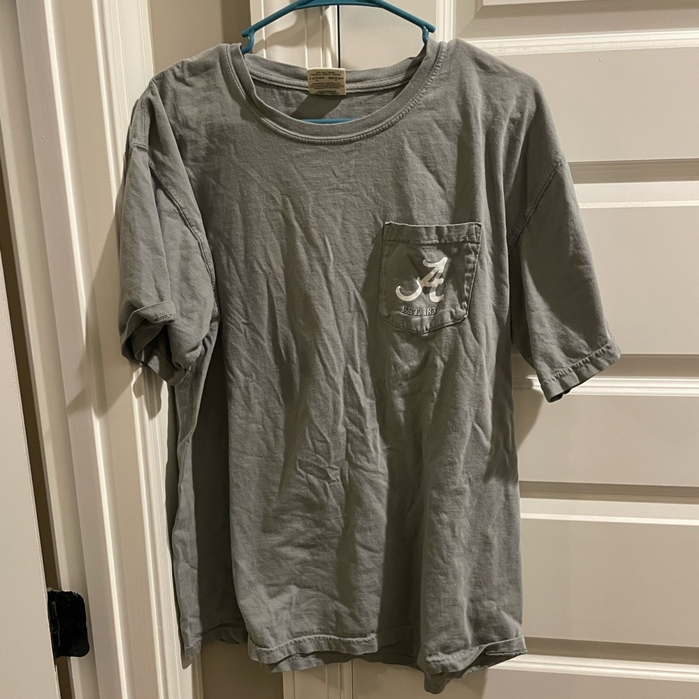 Gray comfort color Alabama t shirt